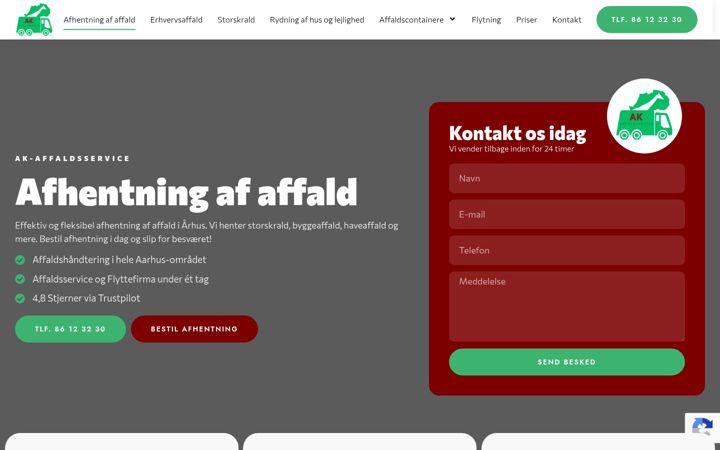 Képernyőkép: akaffaldsservice.dk
