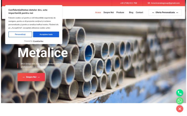 Screenshot of akagroup.ro