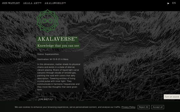 Screenshot of akalaverse.com