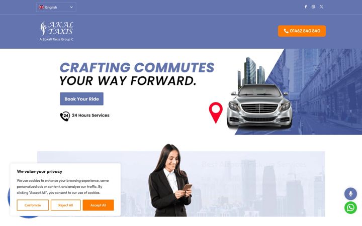 Screenshot of akaltaxis.co.uk
