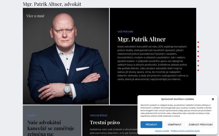 Screenshot of akaltner.cz
