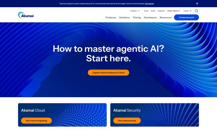 Skjermbilde av akamai.com