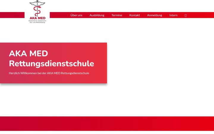 Екранна снимка на akamed-schule.de
