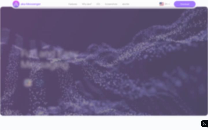 Screenshot of akamessenger.org