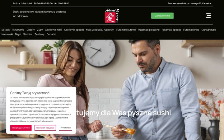 Capture d'écran de akamisushi.pl