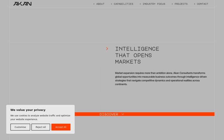 Screenshot of akanconsultants.com