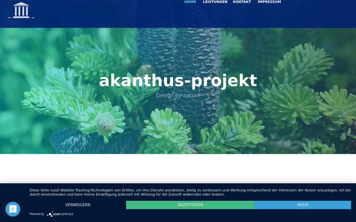 Capture d'écran de akanthus-projekt.de