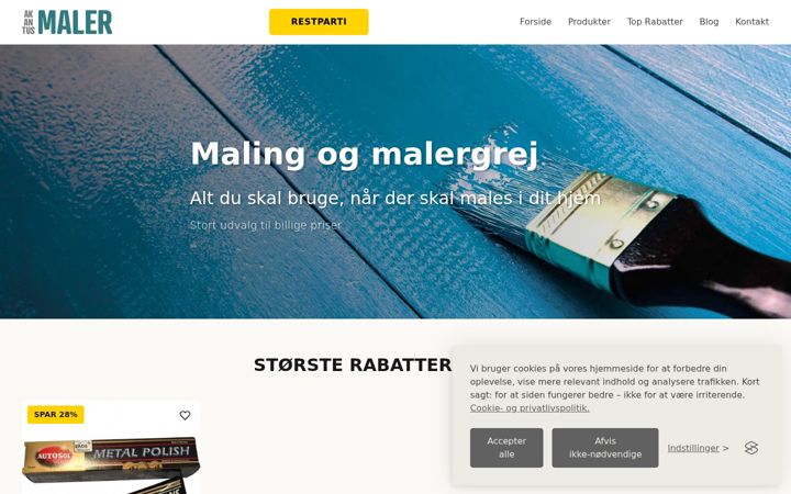 Screenshot of akantus-maler.dk