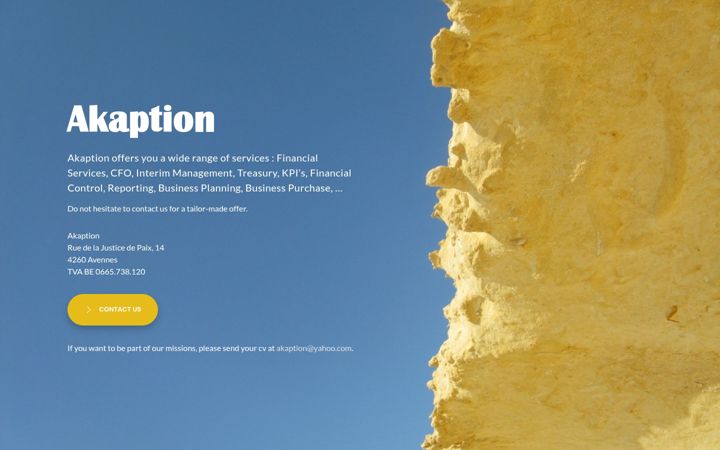 Screenshot of akaption.be
