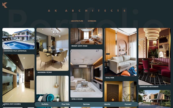 Screenshot of akarchitects.co.in