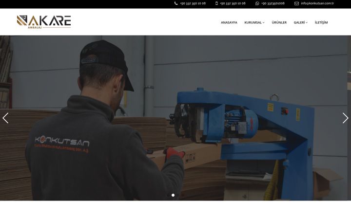 Screenshot of akareambalaj.com