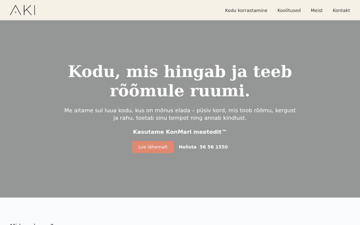 Screenshot of akari.vision