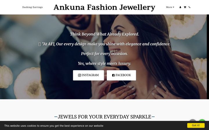 Ekrano kopija akartjewelry.com