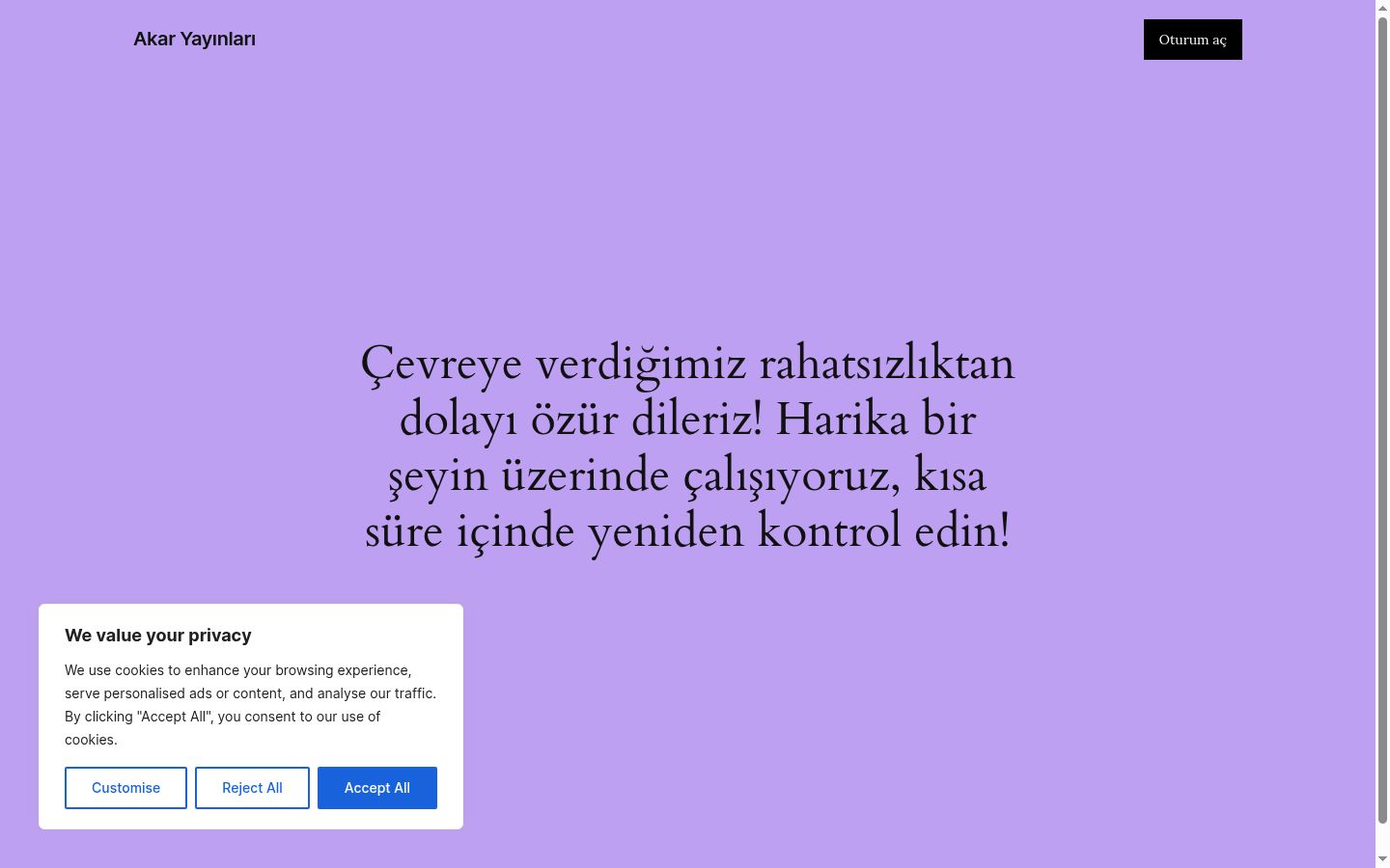Zrzut ekranu banera zgody wyświetlanego przed jakąkolwiek interakcją