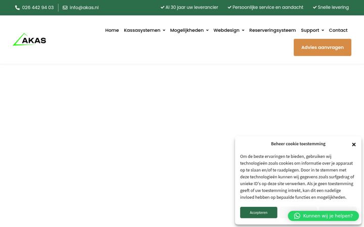 Screenshot of akas.nl