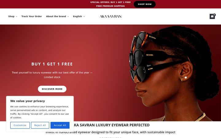 Screenshot of akasavran.com