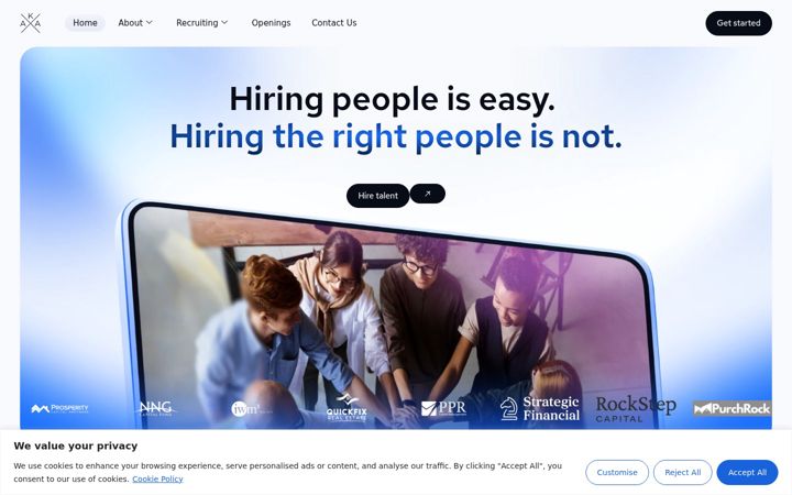 Screenshot of akasearchgroup.com