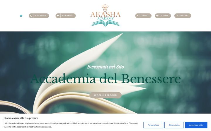 Screenshot of akasha-academy.it