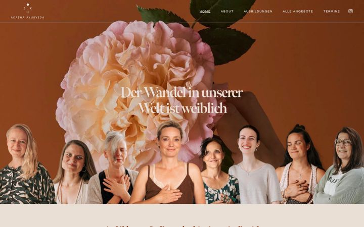 Snimka zaslona za akasha-ayurveda.de