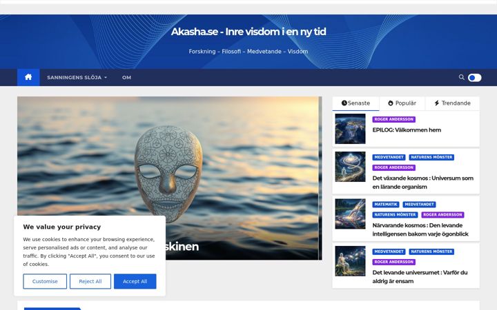 Zrzut ekranu akasha.se
