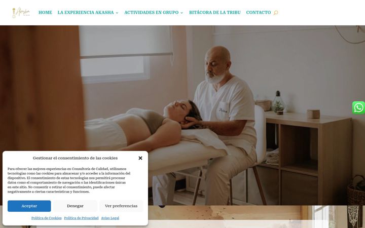 Screenshot of akashaserenpaz.com