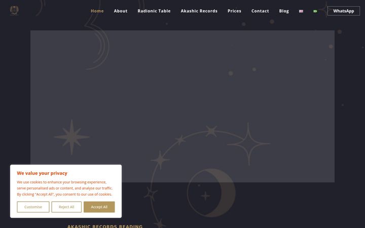 Screenshot of akashatemple.com
