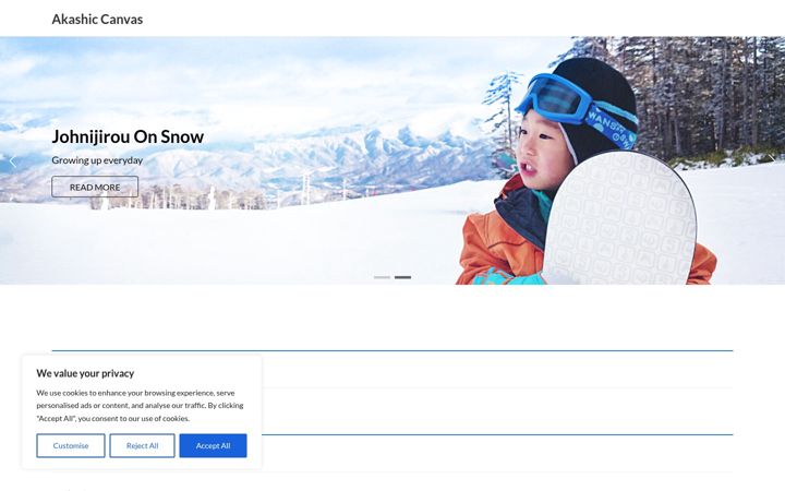 Screenshot of akashiccanvas.com