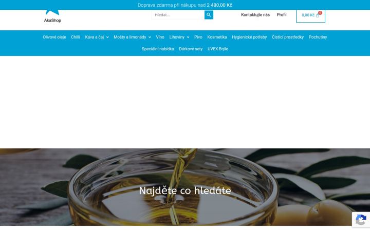 Екранна снимка на akashop.cz