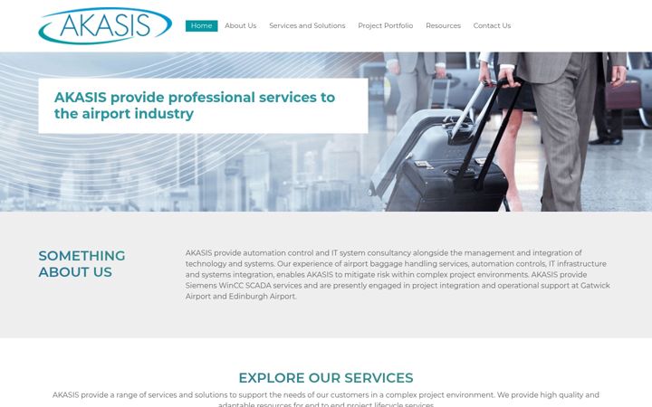 Screenshot of akasis.co.uk
