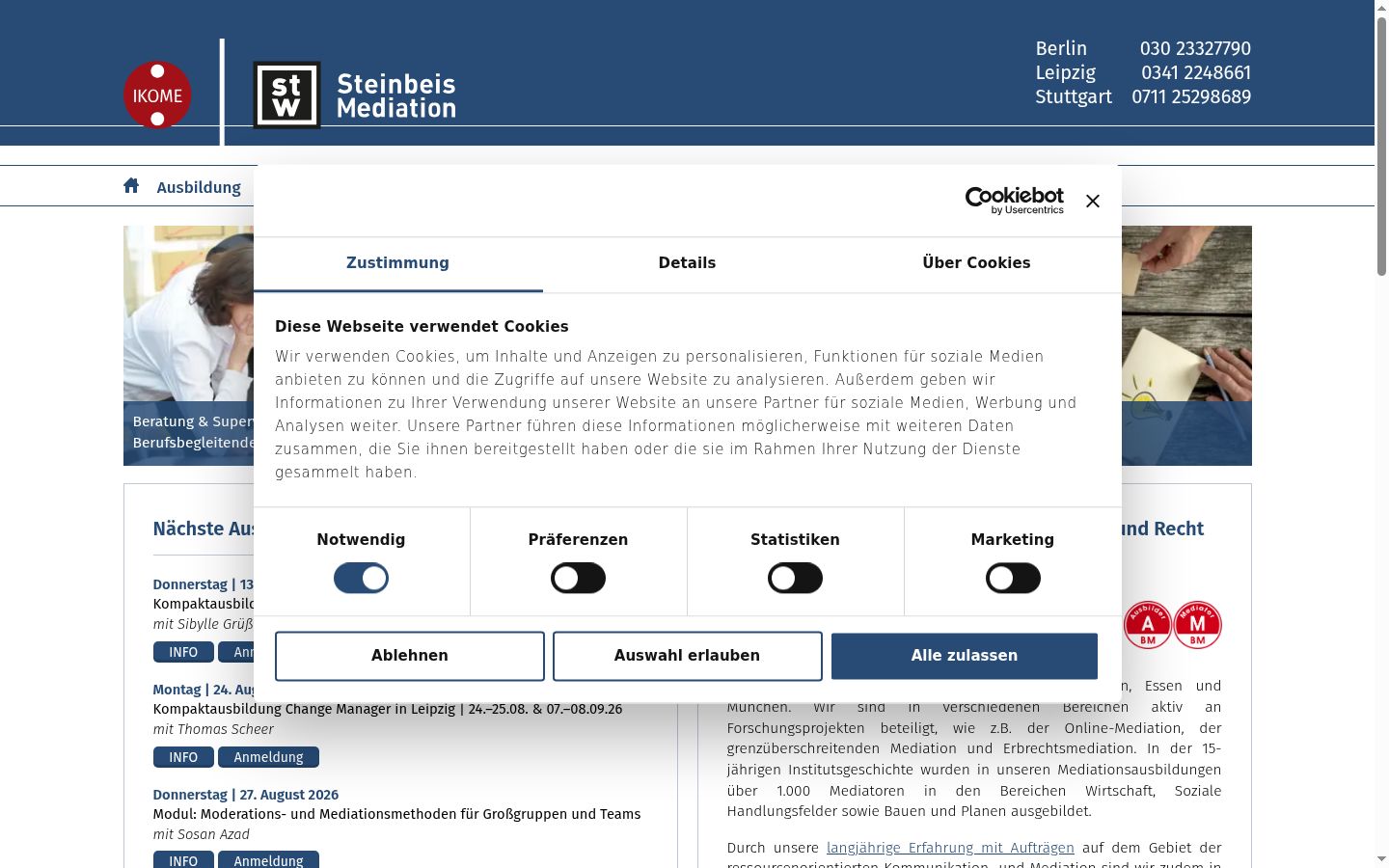 Sutikimo reklamjuostės, rodytos prieš bet kokią sąveiką, ekrano kopija