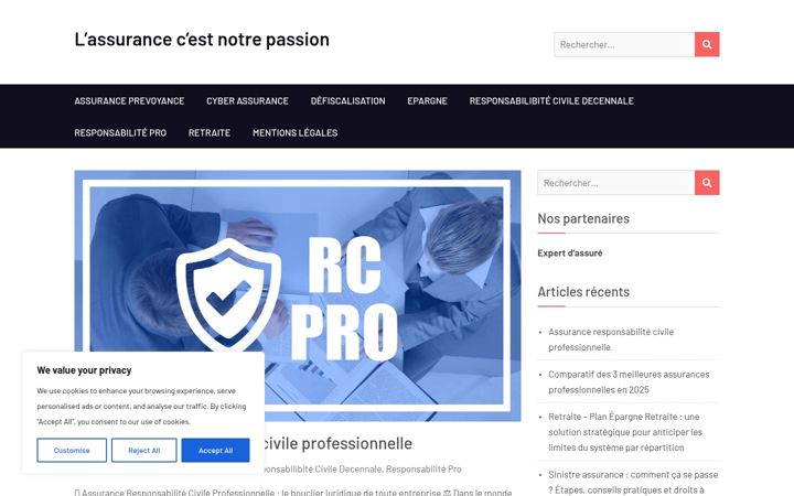 Screenshot of akassurances.fr