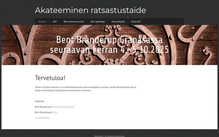 Screenshot of akateeminenratsastustaide.fi