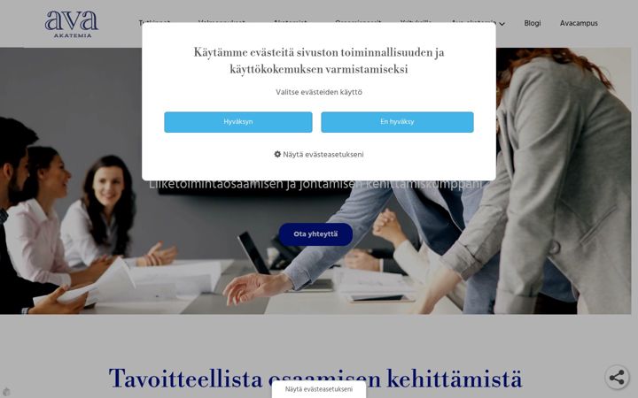 Screenshot of akatemia.fi