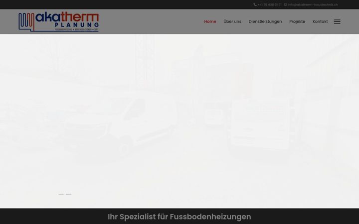 Screenshot of akatherm-haustechnik.ch