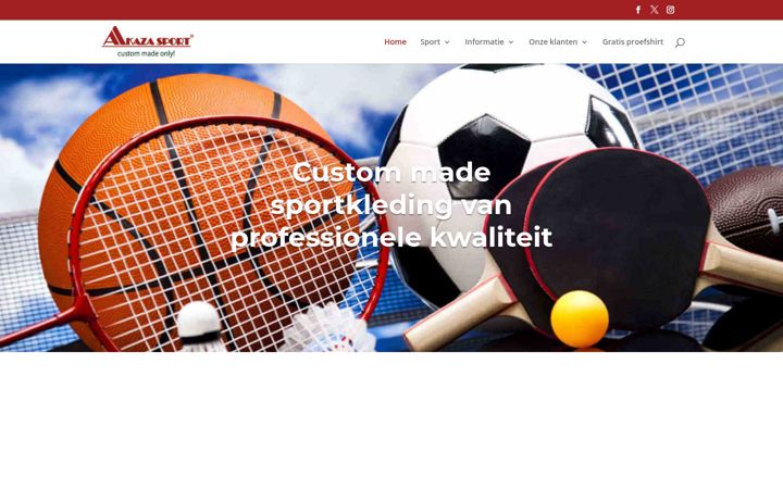Screenshot of akazasport.nl