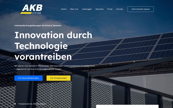 Screenshot of akb-systeme.de