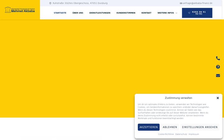 Screenshot of akbaba-finanz.de
