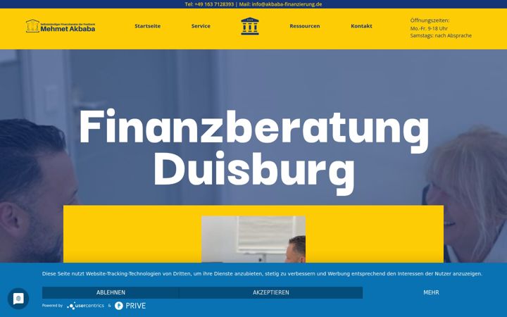 Screenshot of akbaba-finanzierung.de