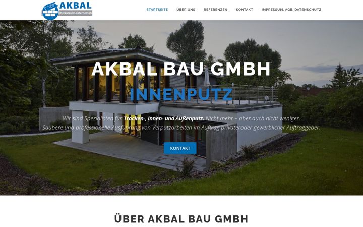 Screenshot of akbalbau-gmbh.de