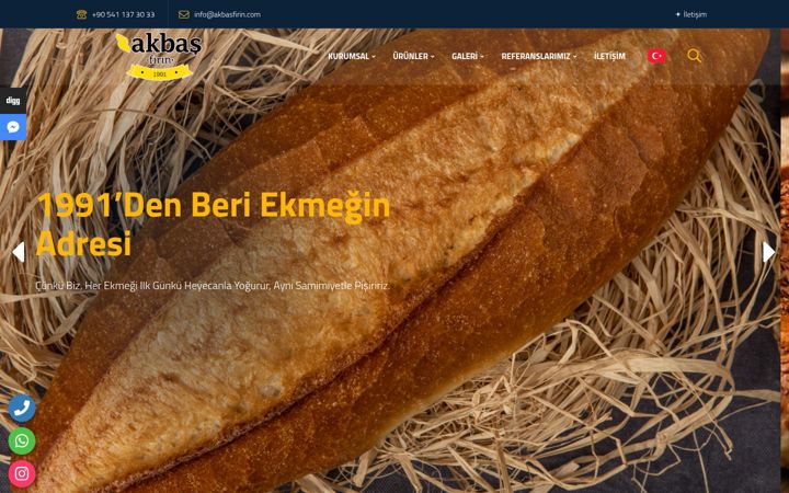 Screenshot of akbasfirin.com