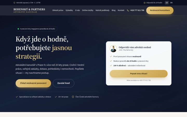 Screenshot of akbehensky.cz