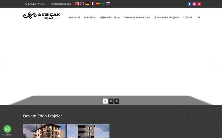 Screenshot of akbicak.com