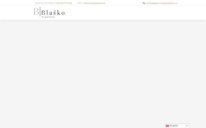 Captura de ecrã de akblasko.sk