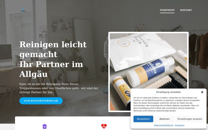 Screenshot of akca-reinigungsservice.de