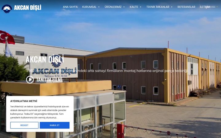 Screenshot of akcandisli.com