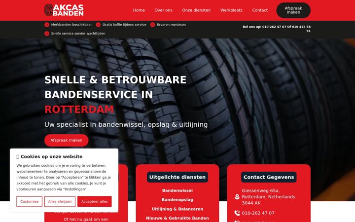 Screenshot of akcasbanden.com