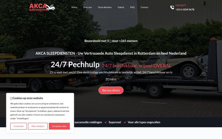 Screenshot of akcasleepdienst.nl