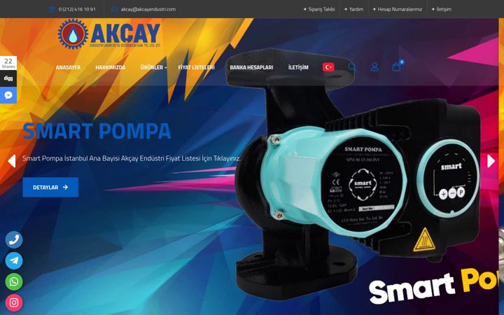 Ekrano kopija akcayendustri.com
