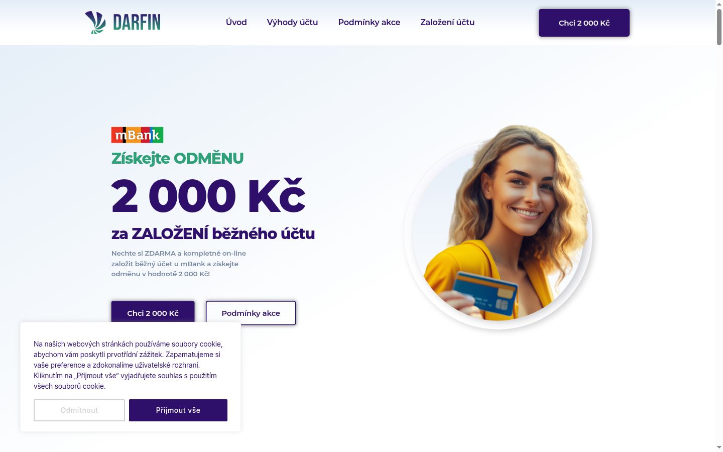 Ekrānuzņēmums ar piekrišanas baneri, kas tika rādīts pirms jebkādas mijiedarbības