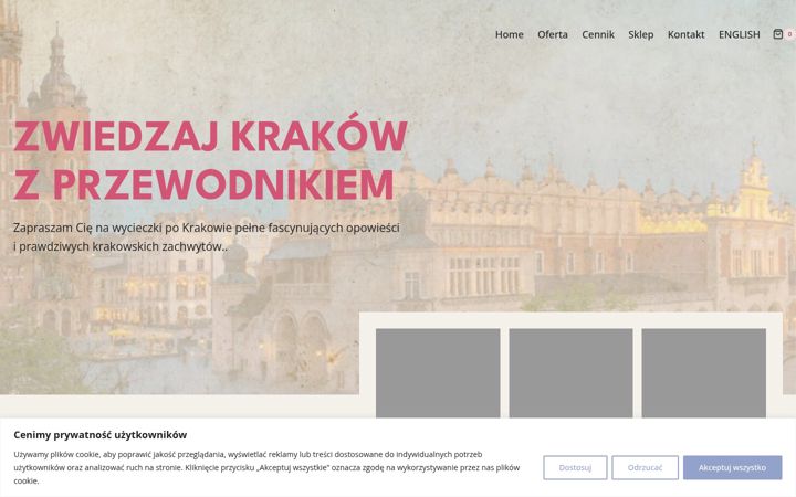 Screenshot of akcentkrakowski.pl